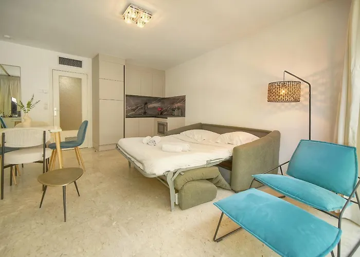 Lägenhet Frgk Massenet 'blue Riviera' Modern Comfort 1 Min From Promenade Des