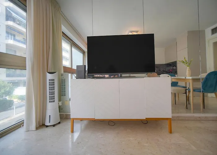 Frgk Massenet 'blue Riviera' Modern Comfort 1 Min From Promenade Des Апартаменты